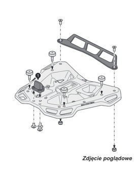 Adapter do Adventure-Rack SW-MOTECH pod kufer GIVI