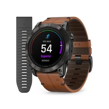 Garmin Epix 2 Pro Sapphire tytan z powłoką węglową (DLC) 51mm dwa paski