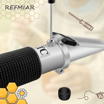 REFRAKTOMETR DO MIODU CUKROMIERZ WODA ATC TESTER BRIX ZAWARTOŚĆ KALIBRACJA