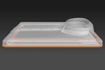 ETUI NA KOSZULE, POKROWIEC PRZECIW ZAGNIECENIOM - POMARAŃCZOWE - PACKSHI