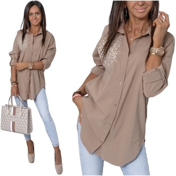 ŚLICZNIE ZDOBIONA KOSZULA OVERSIZE ELIT! WZ.4 XXL