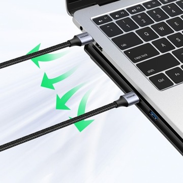 Кабель в ТПЭ оплетке USB 3.0 5Гбит/с 1м, серый