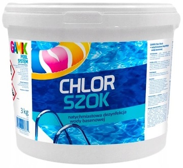 GAMIX CHEMIA BASENOWA GRANULAT do BASENU CHLOR SZOK 3kg