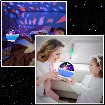 ПРОЕКТОР ЛУНА НЕБО ЗВЕЗДА ПОВОРОТНЫЙ НОЧНИК ПРОЕКТОР ДЛЯ РЕБЕНКА