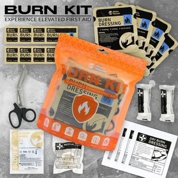 RHINO RESCUE Burn Care Kit: Burn Dressings, Burn Gel Packets,Cooling Cream