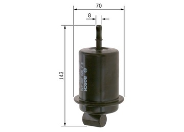 BOSCH FILTR PALIVA HYUNDAI