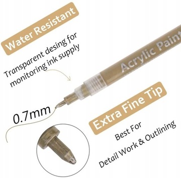 АКРИЛОВЫЕ МАРКЕРЫ, КРАЙКИ ДЛЯ КАМНЯ, 0.7мм, Тонкие Маркеры, Маркеры, Ручки