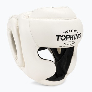 Белый боксерский шлем Top King Full Coverage XL