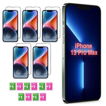 5x Szkło Hartowane do Iphone 13 Pro Max CAŁY EKRAN