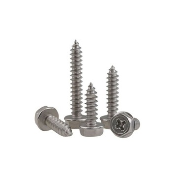 20PCS M3 M4 M5 M6 Flanged Hexagon Philips Screw Se