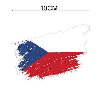 Naklejka na samochód Flaga Czechy Auto Naklejka