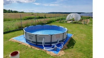 Каркасный бассейн Bestway GARDEN 366x76 НАСОС 11в1 комплект крышка термометра
