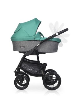 Детская коляска 2в1 BELLA Riko Basic СУМКА НА КОЛЕСАХ ТЕПЛЫЙ КОМПЛЕКТ
