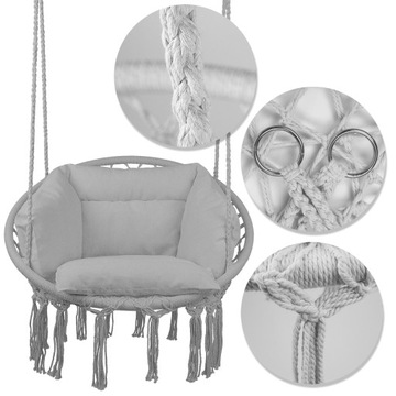 САДОВЫЕ КАЧЕЛИ, ПОДВЕСНОЙ СТУЛ, ГНЕЗДО АИСТА С ПОДУШКОЙ ДЛЯ ДОМАШНЕГО САДА