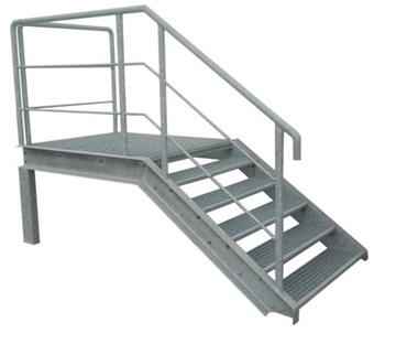 STOPNIE WEMA SCHODY METALOWE 700X270 PŁASKOWNIK 25X2 MM OCYNK