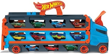 HOT WHEELS TRANSPORTER CARS ГОНОЧНЫЕ ТРАССЫ +3 машины