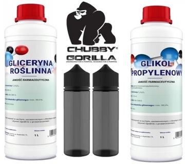 Zestaw Glikol i Gliceryn 2L Jakość Farmaceutyczna 2000ml gorilla gratis