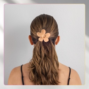 Набор из 4 заколок для волос, больших цветов, ярких заколок пастельных тонов.