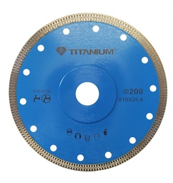 Tarcza diamentowa 200mm do gresu ceramiki TITANIUM