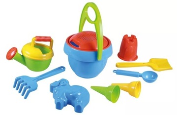 LENA ZESTAW ZABAWKI DO PIASKU PIASKOWNICY 10 ELE.