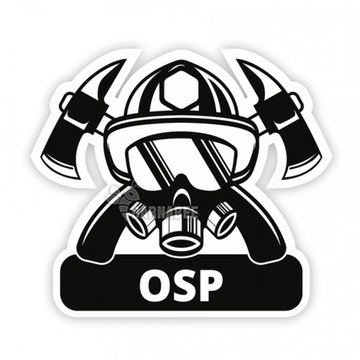 B09 - Naklejka OSP straż pożarna osp samochodowa