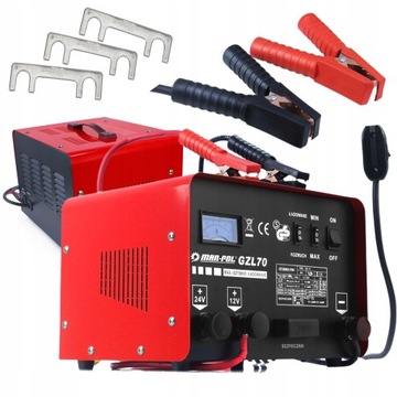 ВЫПРЯМИТЕЛЬ С ПУСКОВЫМ ЗАРЯДНЫМ УСТРОЙСТВОМ GZL-70 FAST CHARGE + ПУСК 12В/24В 500Ач