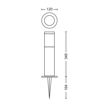 Столбовая лампа x3 Стартовый комплект Philips Gardelink