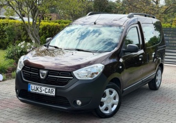 Dacia Dokker Mikrovan Facelifting 1.6 SCe 102KM 2018 Dacia Dokker 1,6 102KM CLIMA Bluetooth Bezwypadkowy Serwis Dla Wymagajacych