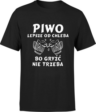 ŚMIESZNA KOSZULKA MESKA PIWO PREZENT DLA PIWOSZA S MĘSKA T-SHIRT MĘSKI