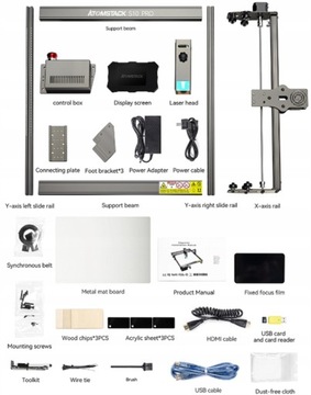 Лазерный гравер ATOMSTACK X10/S10/A10 pro 410*400 мм, автономная резка