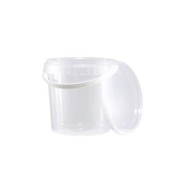 WIADERKO PLASTIKOWE 3 L POJEMNIK Z PRZYKRYWKĄ