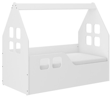 Łóżko dziecięce DOMEK 140x70 + materac + pokrowiec