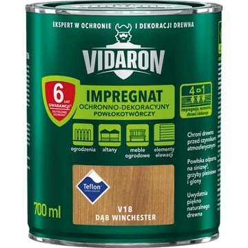 VIDARON Impregnat dekoracyjny 0.7L Dąb Winchester