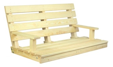 Drewniane siedzisko do huśtawki 120 cm Sosnowe