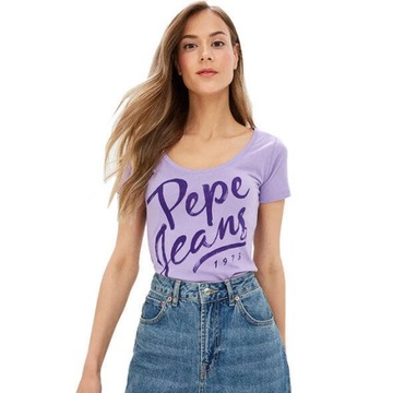 Koszulka PEPE JEANS t-shirt damski bawełniana r. S