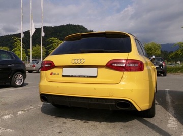 Спойлер на заднюю дверь А4 В8 универсал 07-15 RS вид, черный глянцевый, из АБС!