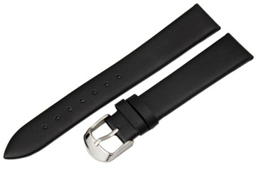 22 mm Czarny Pasek Do Zegarka Gładki Bez Nici