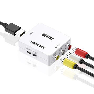 Конвертер изображения из HDMI в адаптер адаптера сигнала AV 3x RCA Chinch