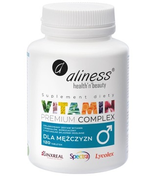 Witaminy dla mężczyzn 120 tabletek ALINESS