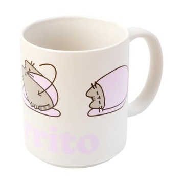 Кружка Pusheen Purrito Cat Retro 350 мл Для кофе Подарок подростку