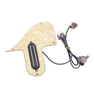 Przewodowa Pickup Mandolina Gitara Pickguard Czarna Perła