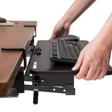Подставка для клавиатуры Maclean под столом, регулируемая, макс. 5 кг, 67x24 см,