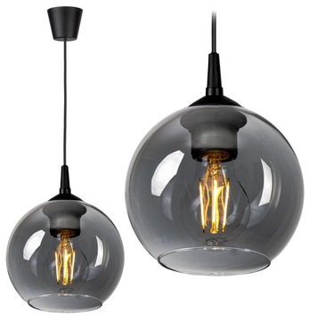 SZKLANA LAMPA WISZĄCA SUFITOWA ŻYRANDOL PLAFON LED