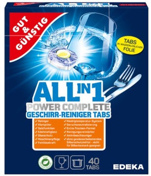 Tabletki do zmywarki all in 1 G&G 40 szt.