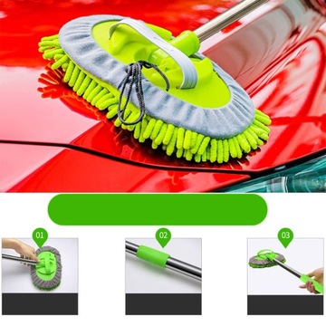 ТЕЛЕСКОПИЧЕСКАЯ ЩЕТКА ДЛЯ МОЙКИ АВТОМОБИЛЯ ЩЕТКА ДЛЯ ЧИСТКИ АВТОМОБИЛЯ 2 В 1