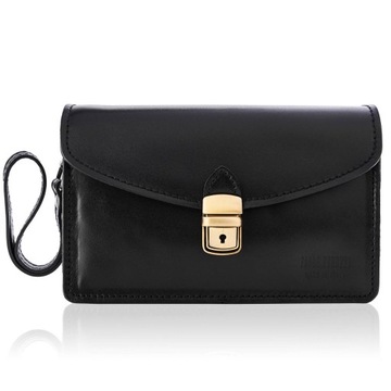 КЛАССИЧЕСКАЯ МУЖСКАЯ КОЖАНАЯ СУМКА N06-BL