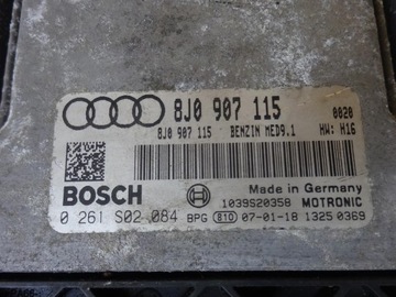 AUDI TT 8J 2.0 TFSI BWA 06-14 JEDNOTKA ŘÍZENÍ MOTORU 8J0907115