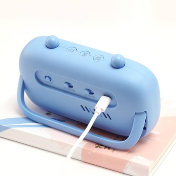 Визуальные часы Будильник Тихие часы для обучения чтению Синие