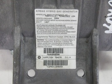 CHRYSLER GRAND VOYAGER IV 2.8 CRD ULOŽENÍ VZDUCHOVÁ SPOLUJEZDCE