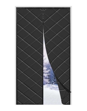 ZASŁONA TERMICZNA NA MAGNES CIEPŁA KURTYNA NA DRZWI 85x205cm